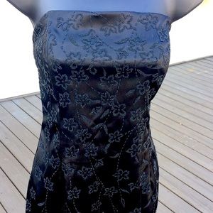 Sally USA black strapless formal gown